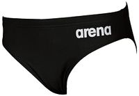 ARENA Team Swim Brief Solid Black-White