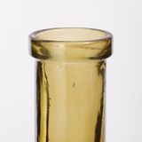 Mica Decorations Rioja Fles Vaas - H100 x Ø21 cm - Gerecycled Glas - Oker