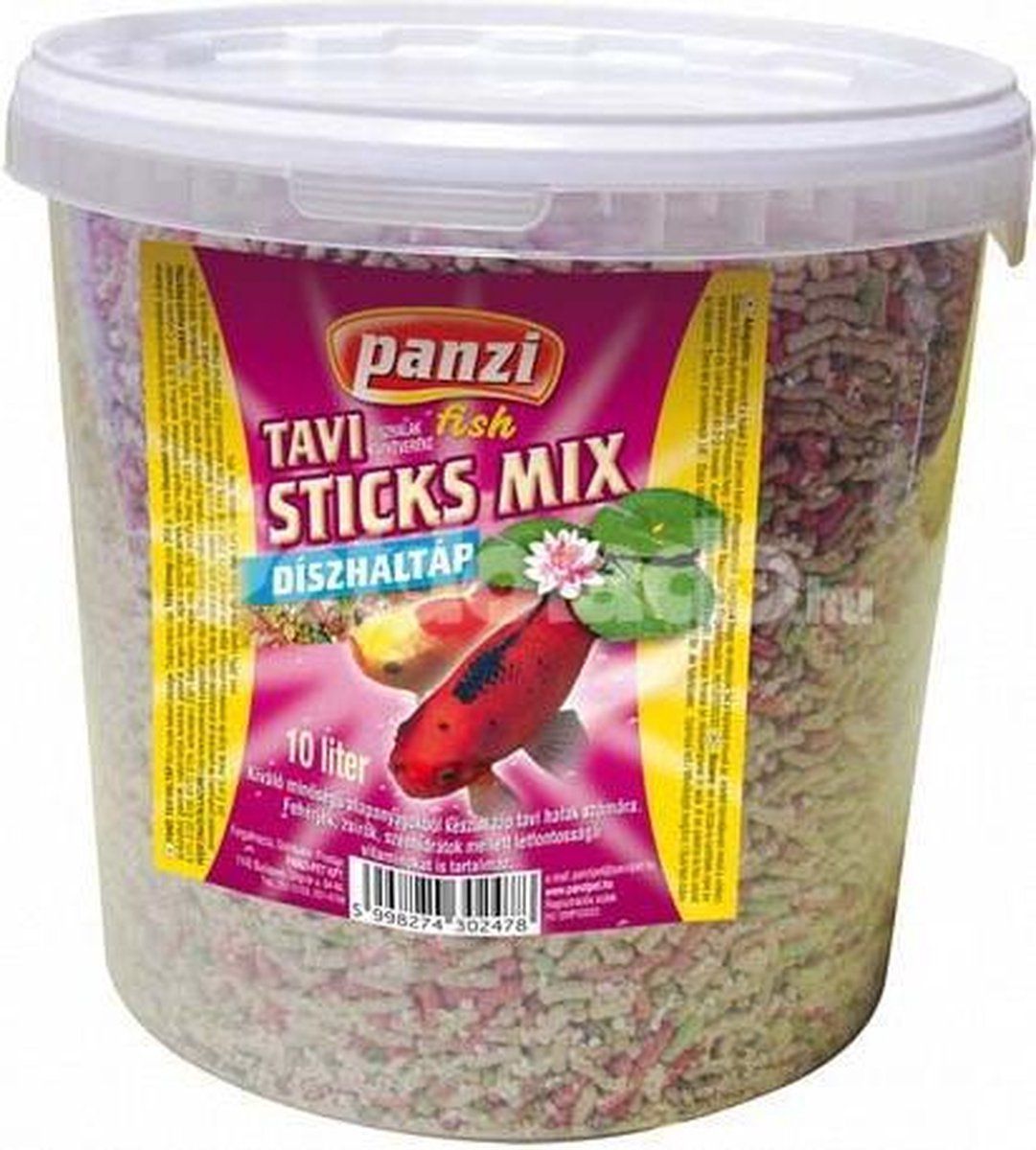 Panzi-Pet - Vissenvoer - Visvoer - vijver - mix - korrels - vlokken 10L