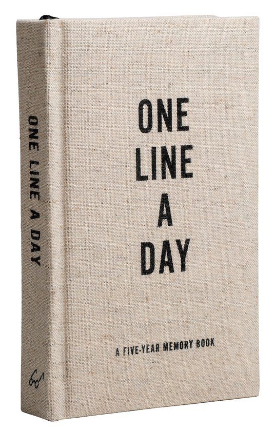 Canvas One Line a Day - Persoonlijk dagboek - Hardcover - Creme