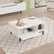 en.casa Salontafel Majaajoå 90x60x37,5 cm wit en zwart