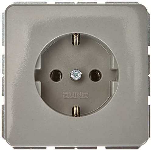 Jung 1520 GR Schuko stopcontact 16 A 250 V serie CD grijs 250 V