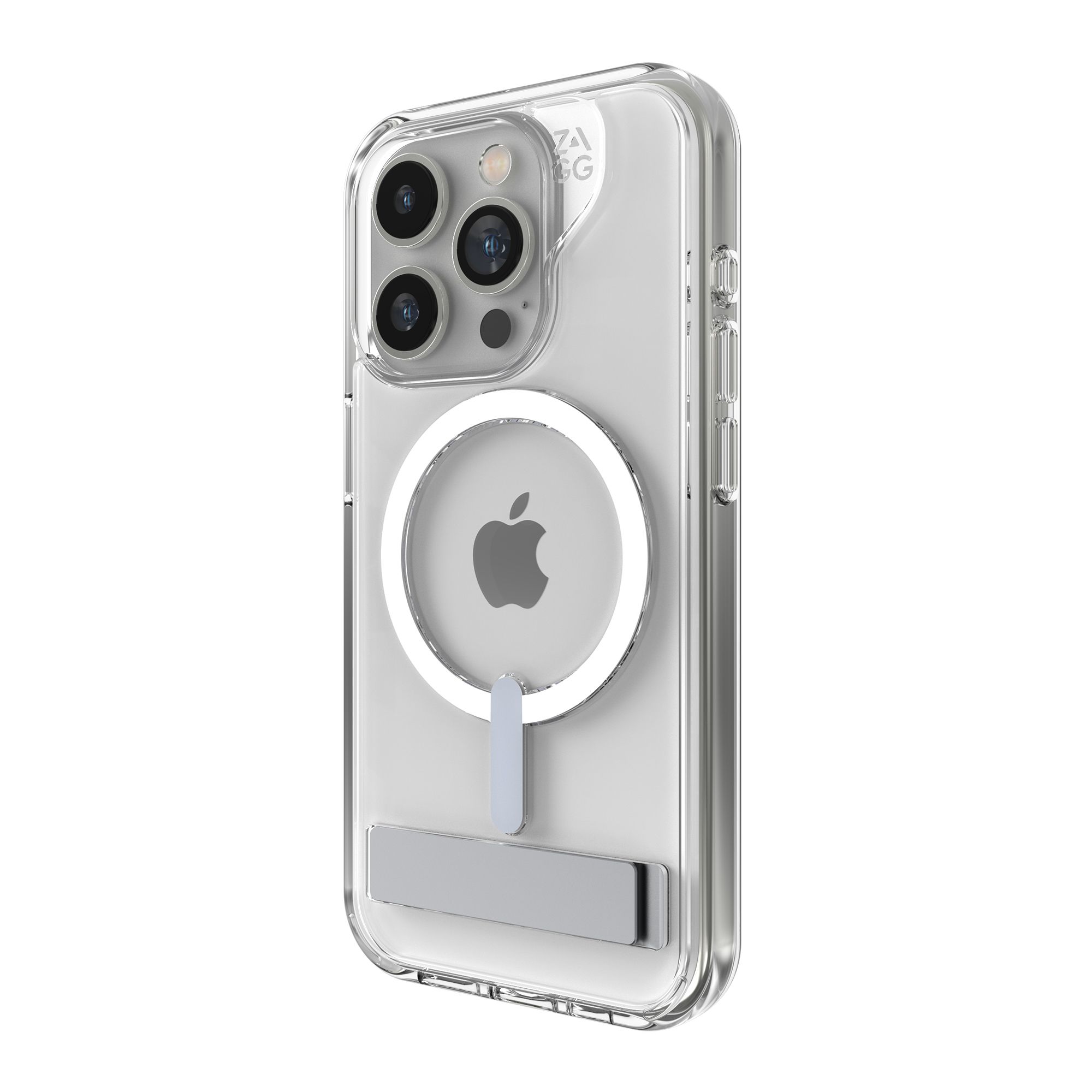 ZAGG Crystal Palace Kickstand Case for iPhone 15 Pro - Transparent