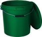 BenBow Seau avec couvercle et poignée 20L Quantité : 20 pcs, Vert BSR, Hermétique, Conforme aux normes alimentaires, BRC, Anti-fuite