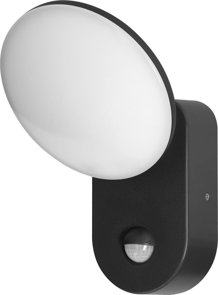 Adviti RIOLIT LED Outdoor wandlamp met bewegingssensor - Zwart - IP65 - Ik10 - 4000K - 1100lm - 15 Watt - !