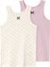 NAME IT NMFTANK TOP 2P BUTTERCREAM FLORAL NOOS Sous-vêtement fille - Rose/Blanc cassé - Taille 98