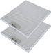 OEM Shenzhen Haorui Industrial Technology Co., Ltd. Metalen vetfilter voor afzuigkappen - roestvrij staal - set van 2 - 358 x 258 mm