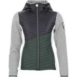 Peak Mountain Veste polaire femme avec capuche amovible et panneaux matelassés Amir