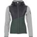 Peak Mountain Veste polaire femme avec capuche amovible et panneaux matelassés Amir