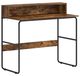 Bureau avec rangement Chêne fumé 100 x 50 x 91 cm