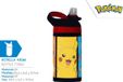 Pokémon Pokemon Drinkfles 473ml - Pikachu - Squirtle - Charmander - BPA-vrij - Kinderen