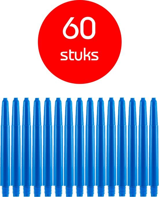 Dragon Darts - darts shafts - 20 sets (60 stuks) - medium - blauw - dart shafts - shafts