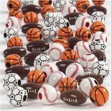 Creativ company CC Plastic Kralen Sport 11-15 mm Multi 45 gr