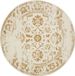 Interiyou tapis Suzuka, crème/jaune, diamètre 120 cm, rond