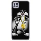 ERT GROUP mobiel telefoonhoesje voor Samsung A22 5G origineel en officieel erkend Looney Tunes patroon Sylvester 002