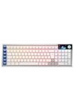 Corsair VANGUARD AIR 99 DRAADLOZE Low-Profile Optisch-Mechanisch RGB-gamingtoetsenbord - QWERTY UK, 99% lay-out, OPX-schakelaars, 8000Hz Hyperpolling, Stream Deck-integratie, Flashtap SOCD - Wit