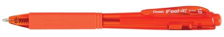Pentel BX440-FI Oranje Intrekbare Balpen met Klembevestiging