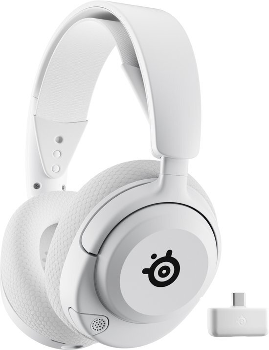 SteelSeries Arctis Nova 5 Wireless - Draadloze Gaming Headset - Wit - 100+ audio presets - 60 uur accuduur - 2.4-GHz en Bluetooth - PC, PS5, Switch & Mobiel