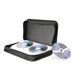 groov e Draagbare CD Wallet met 120 schijven - CD Houder Case met Beschermhoesjes, Kras- & Stofbescherming - Zwart