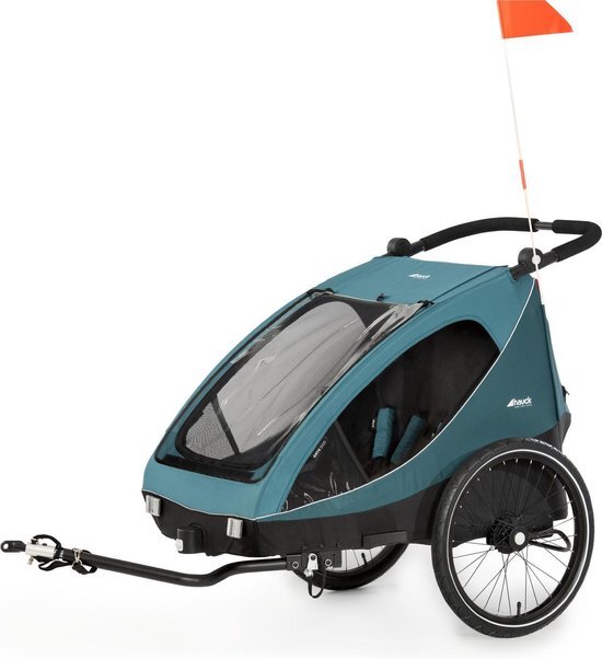 hauck 2in1 fietskar en buggy Dryk Duo Petrol