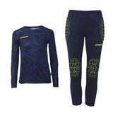 Uhlsport Prediction Keeperset Kinderen - Marine / Fluogeel | Maat: 140
