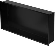 LuxeBath Roestvrijstalen Wandnis, 60x30x10 cm, Zwart