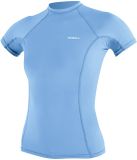O'Neill Basic Skins S/S Rashguard Dames - Lichtblauw - Maat L