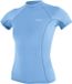 O'Neill Basic Skins S/S Rashguard Dames - Lichtblauw - Maat L