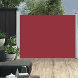 Maison Exclusive - Pare-soleil rétractable avec panneaux latéraux, 140x500 cm, rouge