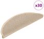 vidaXL - Trapmatten - Zelfklevend - Sisal-Look - 30 stuks - 56x17x3 cm - Berber