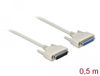 Delock Serial Cable D-Sub 25 male to female 0.5 m