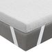 Matelas surmatelas mousse à mémoire 10 cm 135x190 cm blanc