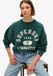 Superdry Athletic Essentials Oversized sweatshirt met print - Dames - Truien - Katoen - Lange mouw - Dark Pine Green