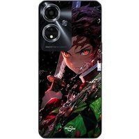 Maniacase Etui Oppo A59 5G Demon Slayer Tanjiro Kamado boos manga anime