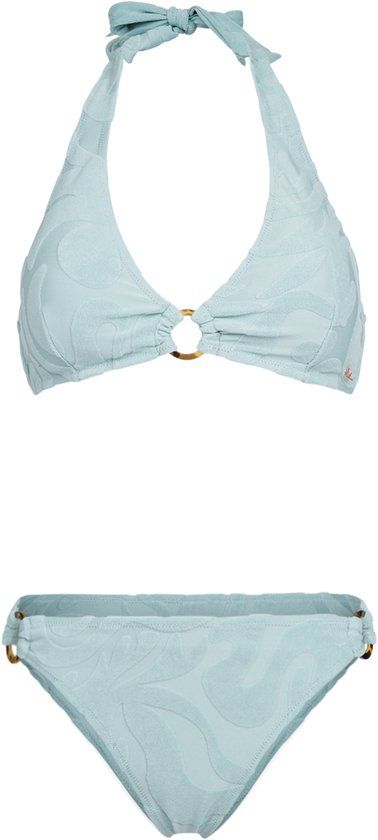 Brunotti Hollymai-Jacquard Bikini Set Aqua Grey Dames 38