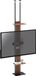 KIMEX Support TV - Fixation sol-plafond - pour écrans TV de 32-65 pouces - Réglable en hauteur 200-260 cm - Noir