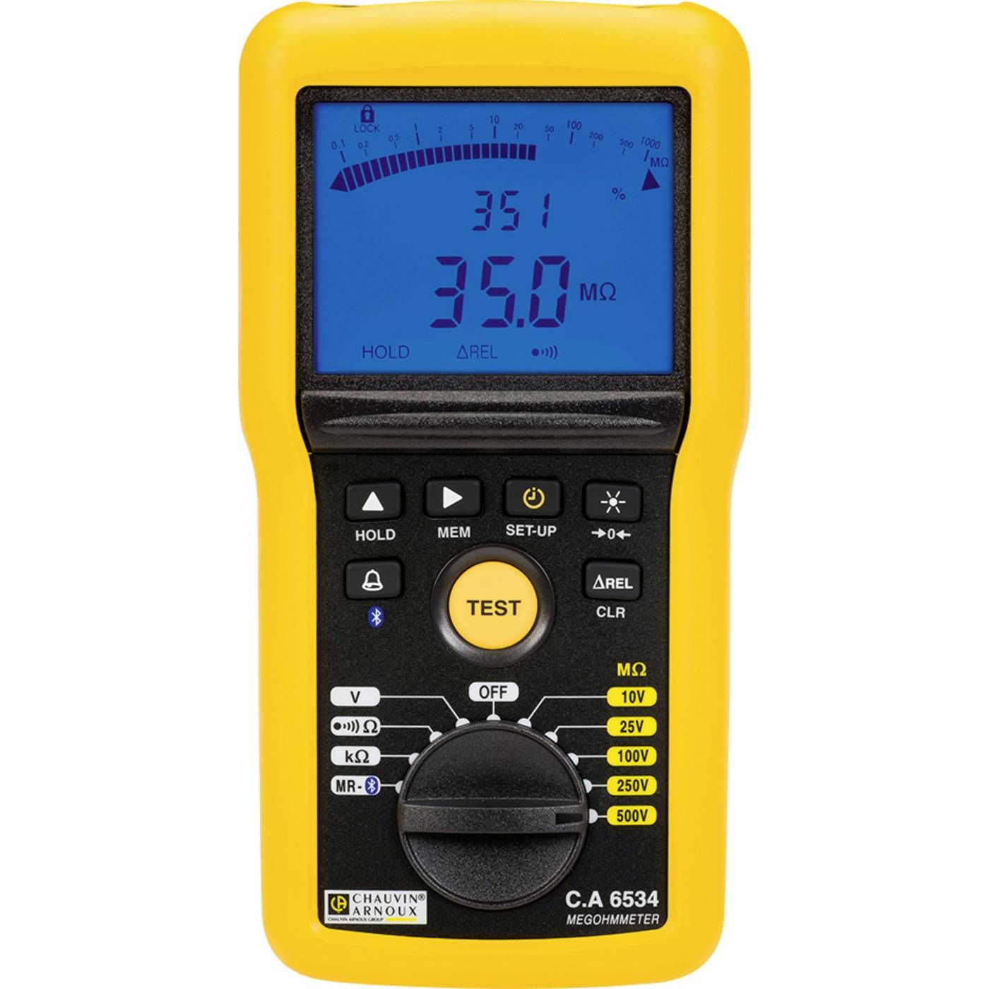 Mesureur Chauvin Arnoux C.A 6534 Isolatiemeter 10 V, 25 V, 100 V, 250 V, 500 V 50 GΩ