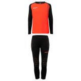 Uhlsport Kit de gardien Impulse - Rouge fluo/noir enfant, pointure 164 cm