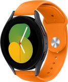 Strap-it Siliconen Smartwatch bandje - Geschikt voor Samsung Galaxy Watch 5 - 40mm - Oranje