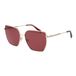 Gant GA00011 Gepolariseerde Zonnebril Dames Goud Bordeaux Metaal Vierkant