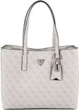 GUESS Meridian II Girlfriend Tote Bag Bone Logo crème