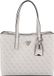 GUESS Meridian II Girlfriend Tote Bag Bone Logo crème