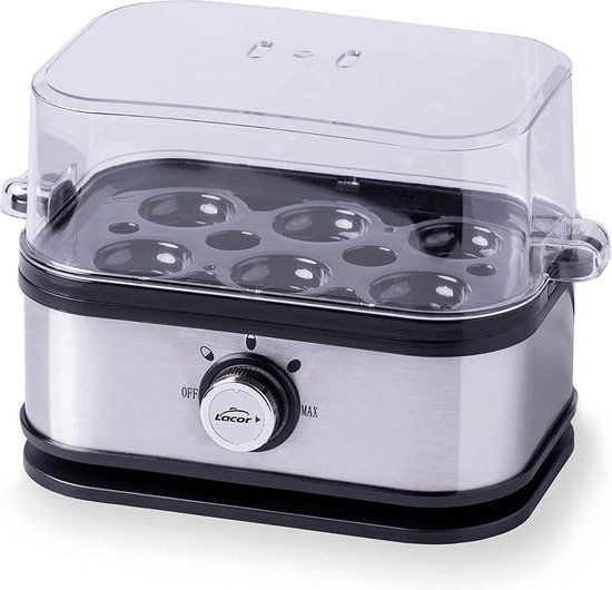 Lacor 69344 - Eierkoker - RVS - 6 Eieren - 210W