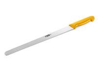 thermohauser Banketbakkermes (staal, roestvrij), eenzijdig gekarteld, met gele kunststof handgreep, lemmet 36 cm, geel