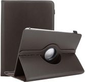Cadorabo Tablet Hoesje geschikt voor Kindle FIRE HD 10 2017 (7. Gen.) in BRUIN - 360 graden beschermhoes van imitatieleer met standfunctie en elastische band