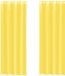 vidaXL Rideaux voile avec œillets 2 pièces jaune