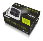 TooQ TQEP-500SSE ATX 500W Power Supply - Silver