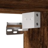 VidaXL Hoge kast, gerookt eikenfineer, 34,5 x 34 x 180 cm, houtvezelplaat