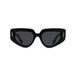 Loewe Lunettes de soleil géométriques pour femme en noir/gris, 51mm
