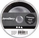 Creativ Company CC Polyester Koord 1 mm Zwart 50 m
